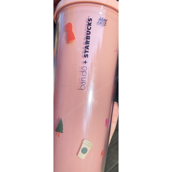 . Starbucks + Ban.do HTF Pink Sweater Weather Pumpkin Spice Tumbler/Cold Cup - Picture 12 of 15